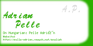 adrian pelle business card